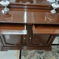 آینه و کنسول تمام چوب|بوفه، ویترین، کنسول|تهران, زرکش|دیوار