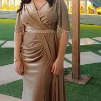 لباس مجلسی مخمل نسکافه ای شیک سالم