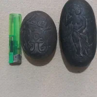 سنگ کلکسیونی. قدیمی. عتیقه. حکاکی