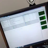 کامپیوتر با مانیتور، موس، کیبورد، اسپیکر و هدفون|رایانه رومیزی|تبریز, |دیوار