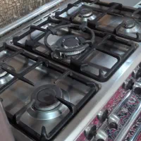 اجاق گاز ۵ شعله تمام استیل لوفرا ایتالیایی|اجاق گاز و لوازم برقی پختوپز|هشتگرد, شهرک ولیعصر (مصلی)|دیوار