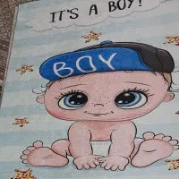 فرشینه کارتونی اتاق کودک مناسب سیسمونی زیر قیمت|اسباب و اثاث بچه|ارومیه, |دیوار