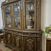 بوفه چوب سالم و تمیز|بوفه، ویترین، کنسول|تهران, شهرک فرهنگیان|دیوار