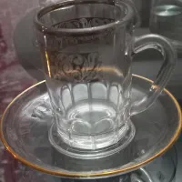 یک دست فنجان ونعلبکی ایتالیایی با قندان  طرحدار نو|ظروف سرو و پذیرایی|گرگان, |دیوار