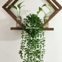 دکور چوبی ساعت  گل جا دستمال کاغذی