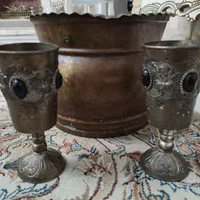 2عدد جام مسی و یک سطل مسی یک عدد گلاب پاش|کلکسیون اشیاء عتیقه|تهران, جنت‌آباد مرکزی|دیوار
