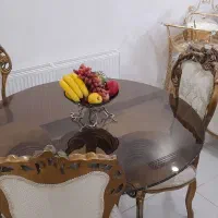 مبل چوبی استیل ۷نفره همراه ناهار خوری ۴نفره|مبلمان خانگی و میز عسلی|تهران, نعمتآباد|دیوار