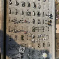 گوشواره انگشتر گل گوش