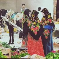 صحنه زندگی بومی / بازار محلی ترکمن