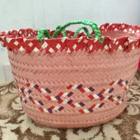 سبد حصیری بافی