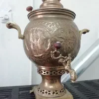 سماور برنجی قابلمه مسی