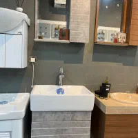 روشویی ضدآب فولیا با ایینه باکس50(کارخانه)آتاکابین