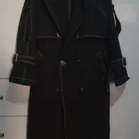 پالتو  پاییزه زغالی رنگ سایز ۴۲ و ۴۴