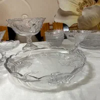 سرویس پذیرایی کریستال ژاپنی  گل لیلیوم|ظروف سرو و پذیرایی|اسلام‌شهر, مطهری|دیوار