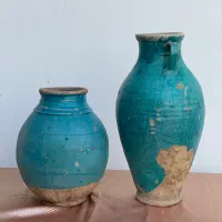 کوزه لعابی قدیمی عتیقه