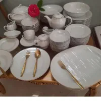 سرویس چینی ۱۸ نفره ۱۱۶ پارچه اکبندمقصوددرجه یک