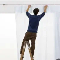 نصب و شستشوی انواع پرده پارچه ای و زبرا