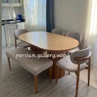 سولِمیرا میز ناهارخوری حصیری دارلونا پرومکس|میز و صندلی غذاخوری|تهران, تسلیحات|دیوار