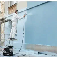 نقاشی کامل ساختمان دیوار پنجره درب و....