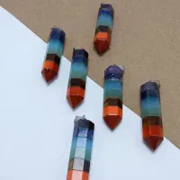 گردنبند سنگ هفت چاکرا وگوی سنگ هفت چاکرا|جواهرات|شیراز, کاراندیش|دیوار