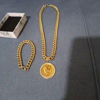 ست گردن بند و پلاک و دستبند نوی نو