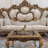 مبل سلطنتی 9نفره درحدنونو نوبا میز و عسلی