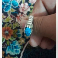 انگشتر نقره فیروز نیشابور|جواهرات|مشهد, همت آباد|دیوار