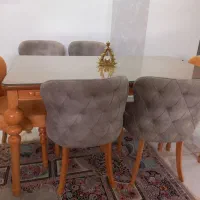 میز ناهار ۶ نفره  مبل سورنا ۷ نفره بامیز تلویزیون