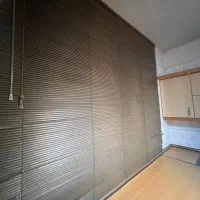 پرده کرکره ای قهوه ای