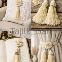 منگوله رزت|پرده، رانر، رومیزی|محمدشهر, همایون ویلا|دیوار