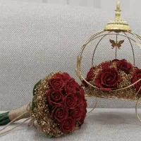 دسته گل و سبد حنا|گل مصنوعی|الیگودرز, |دیوار