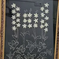 تابلو سرمه دوزی با قاب چوب نراد