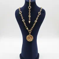 نیم ست طلا به همراه پلاک فقط ۸.۵٪