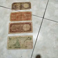 فروش ۴ قطعه اسکناس دوران پهلوی مطابق|کلکسیون سکه، تمبر، اسکناس|تهران, بهاران|دیوار
