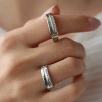 ست حلقه نقره (چک،حکمت کارت و تامین اجتماعی)|جواهرات|کرمانشاه, |دیوار