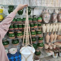 آویز گلدان نگهدارنده گلدان استند دیفن آگلونما پتوس|صنایع دستی و سایر لوازم تزئینی|قم, ولیعصر|دیوار