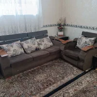 مبل ۷ نفره دسته اسکی همراه با میز و عسلی