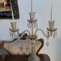 یک جفت شمعدان  باکارات سه شاخه