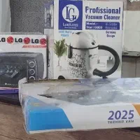 گاز رومیزی + جارو برقی + آون توستر همه بصورت آکبند