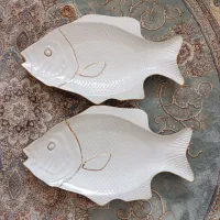 دیس ماهی چوبی