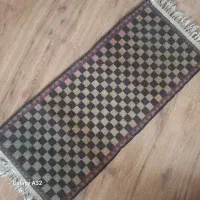 فرش آنتیک تاجیکی طرح شطرنج سالم