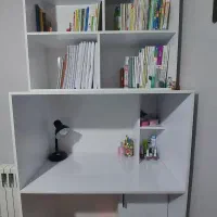 کتابخانه و میز مطالعه