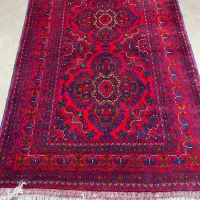 فرش دستباف (بساک) زرع نیمهای ریز باف کرک|فرش|مشکیندشت, |دیوار