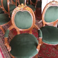 مبل ناهار خوری ۱۷ نفره قاجاری طرح مسکو ۹ نفره|مبلمان خانگی و میز عسلی|تهران, خلازیر|دیوار
