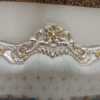 مبل سلطنتی چستر ۹ نفره چوب راش صدفی ورق طلا|مبلمان خانگی و میز عسلی|چهاردانگه (تهران), |دیوار