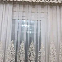 دوعدد پرده پذیرایی|پرده، رانر، رومیزی|رشت, کاکتوس|دیوار