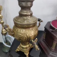 سماور برنجی ذغالی