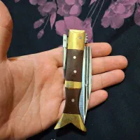 چاقو افغان دنده ای مدل ماهی مخصوص کوهنوردی