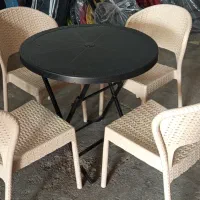 صندلی حصیری باغی بدون دسته