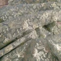 پارچه گیپور مجلسی رنگ پاستیلی